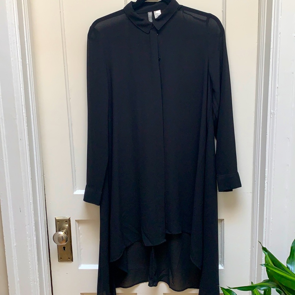 H&M black shirt dress